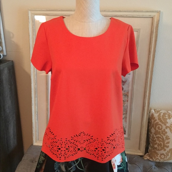 Sugar + Lips orange top with laser cut bottom - Picture 2 of 10